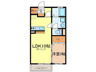 リビングタウンかじま台II【1階】の間取り