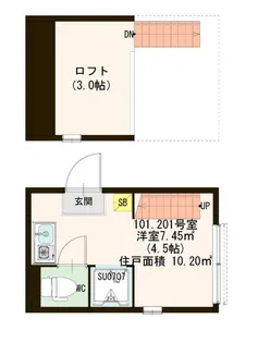 メゾン ド コンフォート 川崎【2階】の間取り
