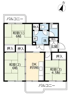 UR南花台【1階】の間取り