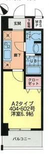 プラティス横須賀【8階】の間取り