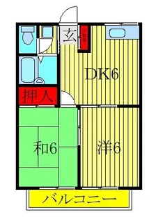 エステートピアパレスII【2階】の間取り