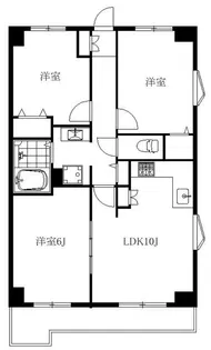 モンシャトー松戸【2階】の間取り