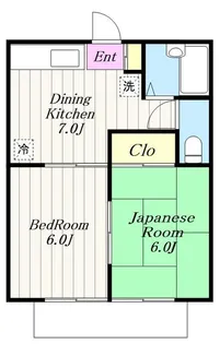 ベルマンションA【1階】の間取り