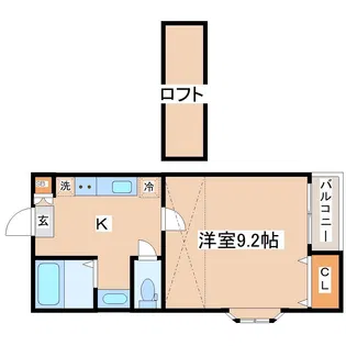 エクレール山下町【1階】の間取り