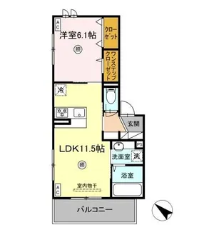 Colline bleue【3階】の間取り