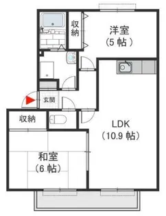 ココ・ソレジオ B【2階】の間取り
