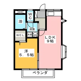 ジェム多摩川【2階】の間取り
