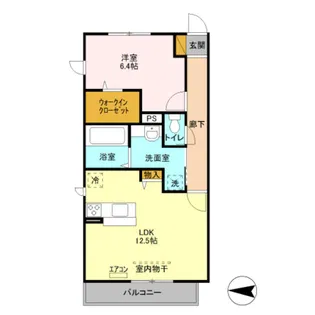 クレセント【2階】の間取り