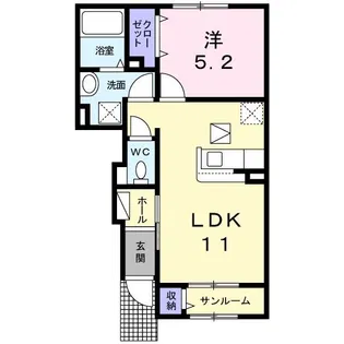 ステラ東出雲 I【1階】の間取り