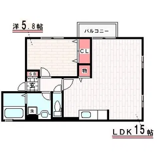 ヒルグレイス【1階】の間取り