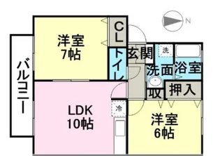 フォーレヴィラII【2階】の間取り