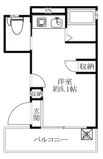 フラット根津【3階】の間取り