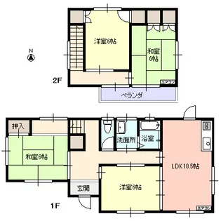 山形県山形市城西町5【一戸建】の間取り