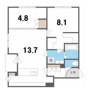 COMSAP新札幌 II【2階】の間取り