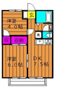 アメニティハイツ II【1階】の間取り