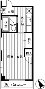 市谷台コート【4階】の間取り