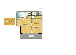 神奈川県横浜市西区東ケ丘【アパート】の間取り