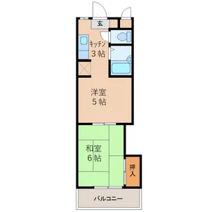 ウエストヒルズ下原田【3階】の間取り