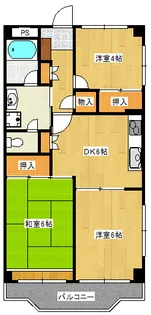 内田マンション【1階】の間取り