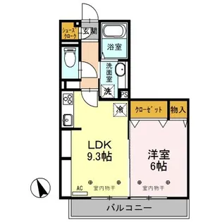 アルカサル【2階】の間取り
