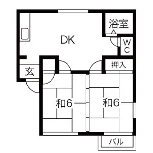 コーポカルテット【2階】の間取り