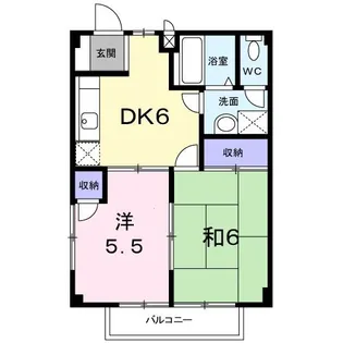 シャルマンヒルズK【2階】の間取り