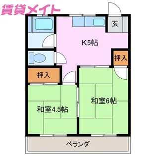 栄コーポ【2階】の間取り