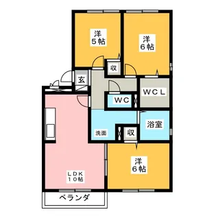 ロイヤルガーデンA【1階】の間取り