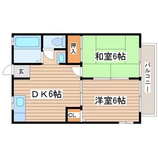 パークヴュー【2階】の間取り