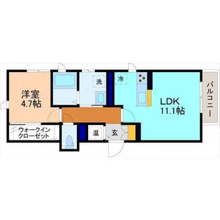ベレオ北安田(仮称)【2階】の間取り