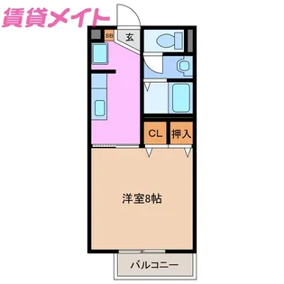 ナチュールA棟【1階】の間取り