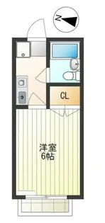 ルエ・シャンブル【1階】の間取り