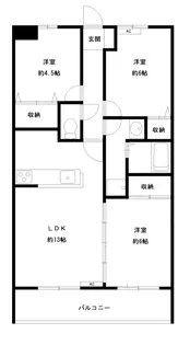 ロイヤルヒルズ老野森【2階】の間取り