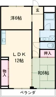 パインハイツ【4階】の間取り