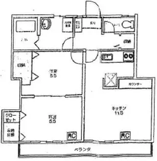 リノス【2階】の間取り
