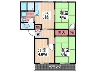 レガ-トB棟【2階】の間取り