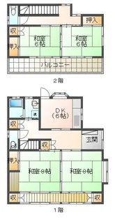 群馬県渋川市阿久津【一戸建】の間取り