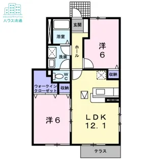 ディアコート池田B【1階】の間取り