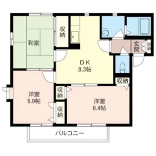 ソラール・ドス【2階】の間取り
