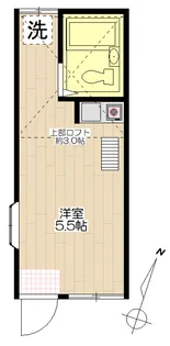 コーポ若山【1階】の間取り