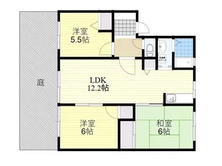 サンヴィレッヂ あいおい【1階】の間取り