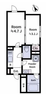 ラヴィエール上中里【1階】の間取り