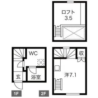 Cinq Portes(サンクポルト)【1階】の間取り