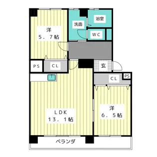 Shine Smily【1階】の間取り