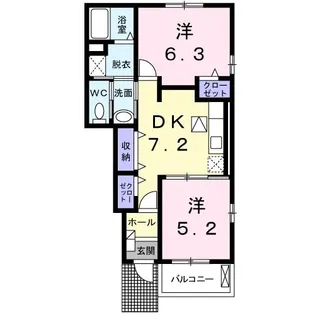 スイート・メリー【1階】の間取り