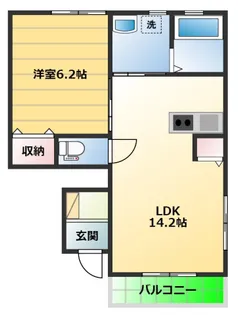 ピエモンテ【1階】の間取り