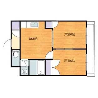 笹山マンション【7階】の間取り