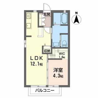 ファミール II【2階】の間取り
