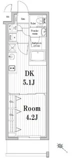 市谷鷹匠町レジデンス【4階】の間取り