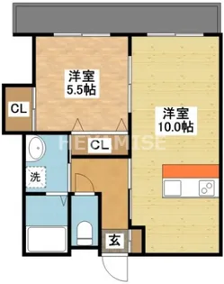 ソレイユII【3階】の間取り